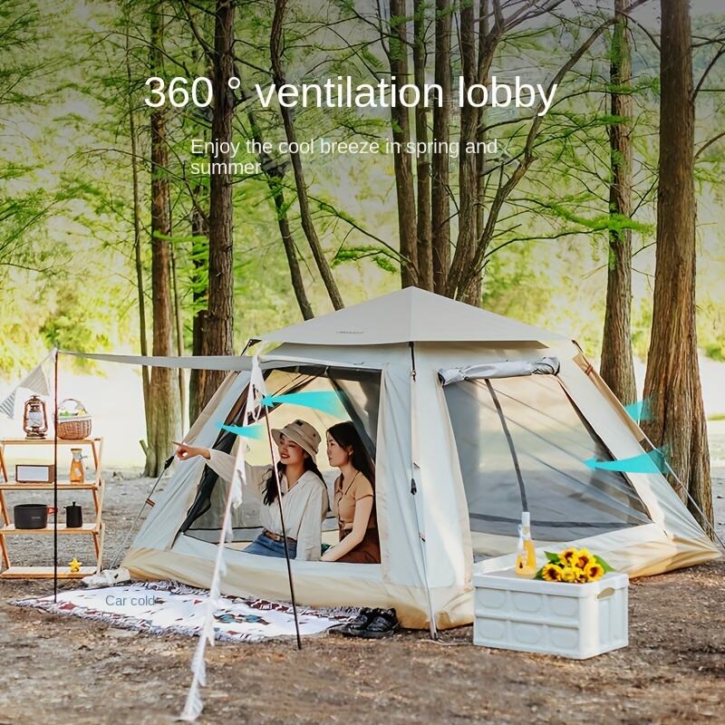 中国OEM 210Dオックスフォード4〜6人用四面自動テント、OEM 210D